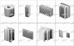 鋁型材單獨(dú)開模-散熱器
